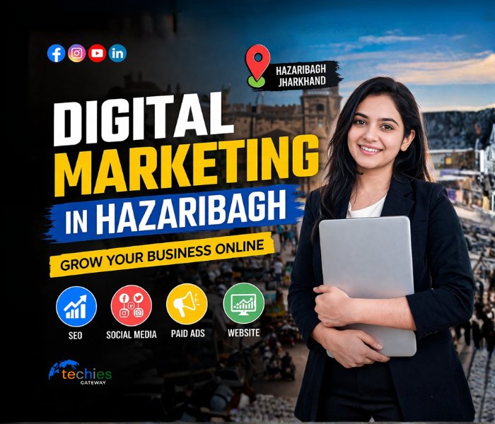Digital Marketing in Hazaribagh - Scale Your Business with Techies Gateway